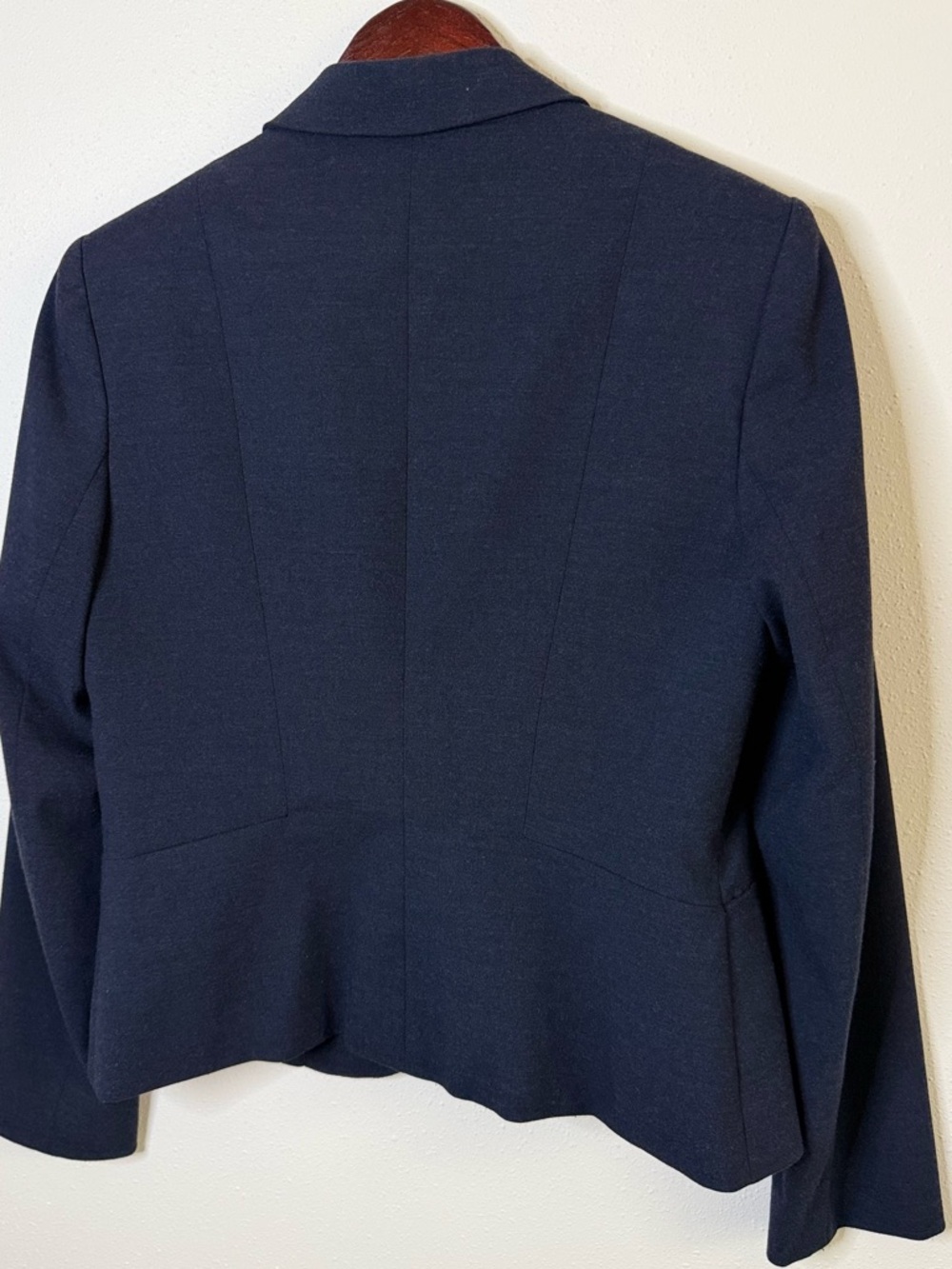 Calvin Klein Navy Heather Suit Set Blazer Pants Size 8 Modern Fit Stretch - Picture 5 of 11